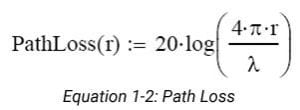 Path loss formula