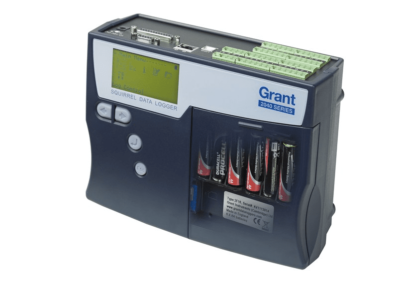 Grant SQ2040 Data Logger View of battery compartment