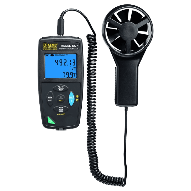 thermo-anemometer data logger