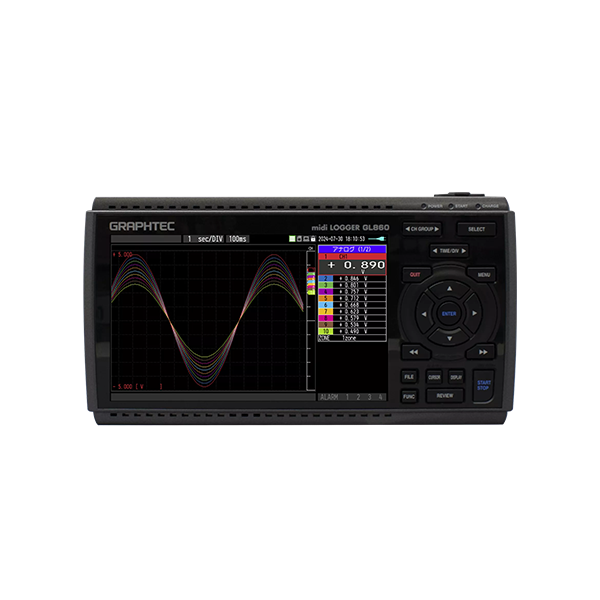 クラリスページ TestEquity: Graphtec GL860 Data Logger, 4 Channels, Up to 200
